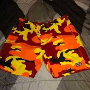 Obey camo shorts